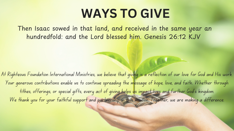 Tithes And Offering